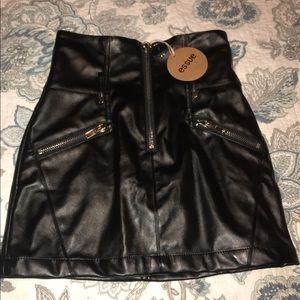 New leather skirt